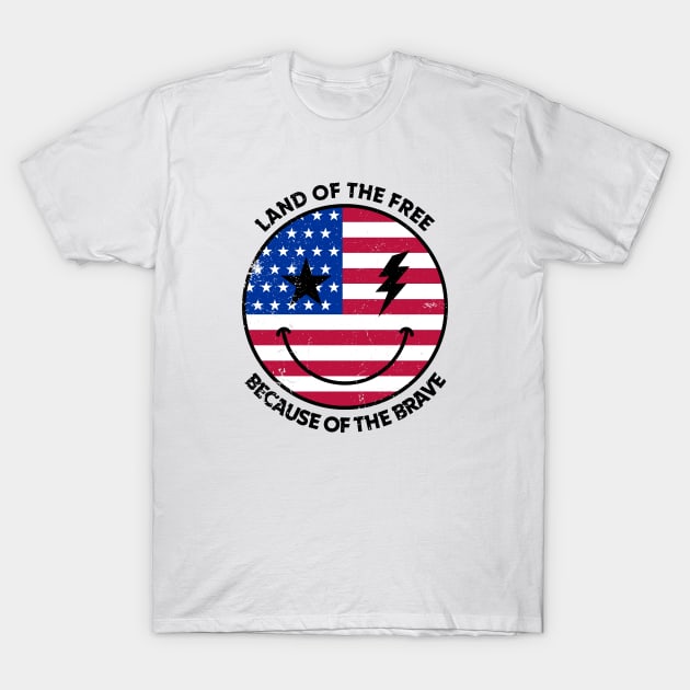 Land of The Free Because of The Brave T-Shirt by victorstore